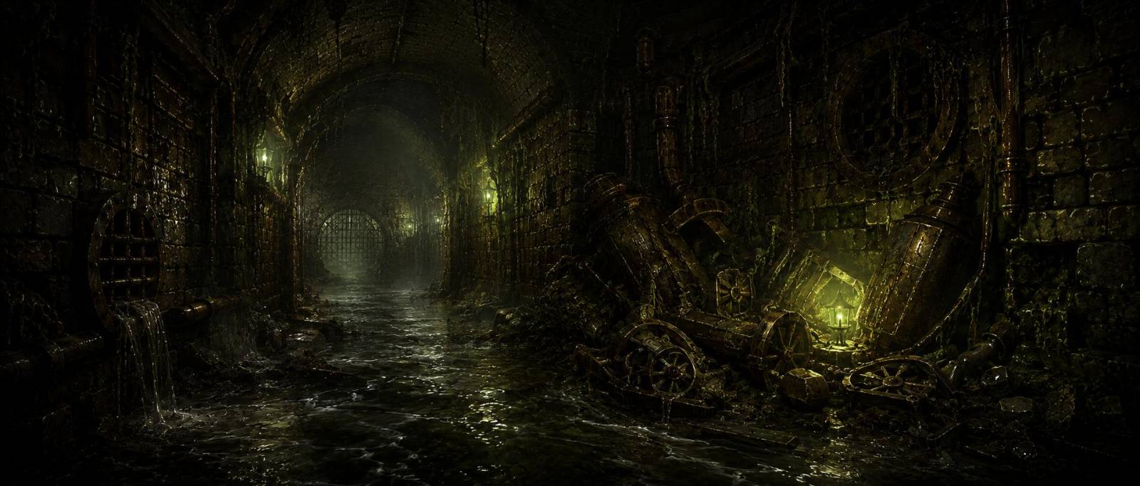 A tunnel room image from the Insomnia MUD image library